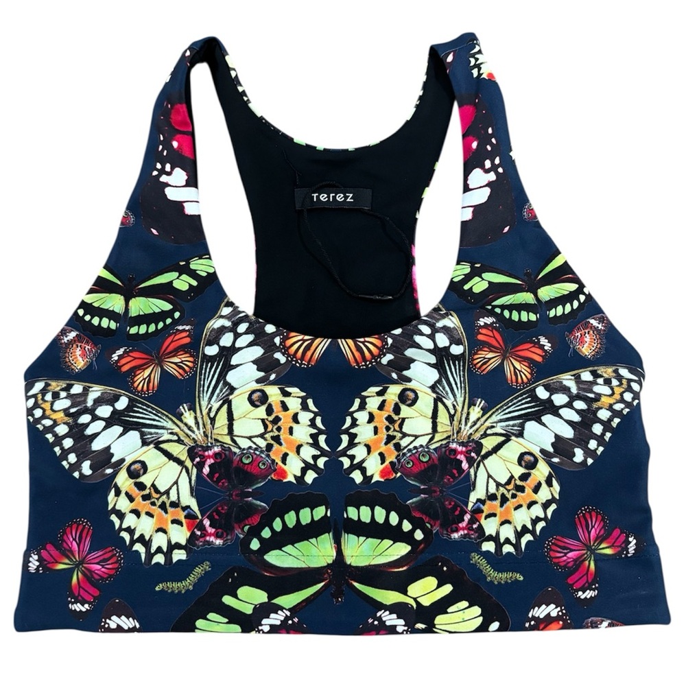 TEREZ Kaleidofly Pop DuoKnit Butterfly Sports Bra - Picture 3 of 5